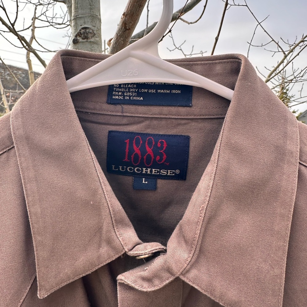 Lucchese vintage oversized western shirt size large with silver embroidery - Picture 3 of 5